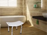 Bathtub Seat for Adults the Sturdy Shower Stool Bath Aid Seat Chair without Back Adjustable