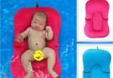 Bathtub Seats for Babies 2 Colors Elastic Fabric Baby Bath Tub Air Cushion Lounger Pillow Pad