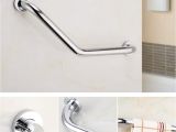 Bathtub Support Bars Leking Stainless Steel Bathroom Bathtub Handrail Chromed Wall Mount