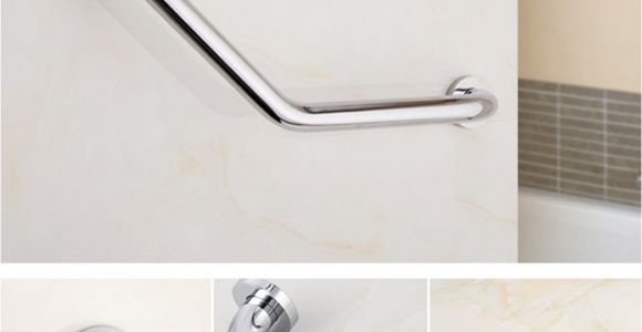 Bathtub Support Bars Leking Stainless Steel Bathroom Bathtub Handrail Chromed Wall Mount