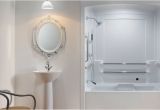 Bathtub Surround 1 Piece 2 Piece Bathtubshower Bo E Shower Units Home Depot