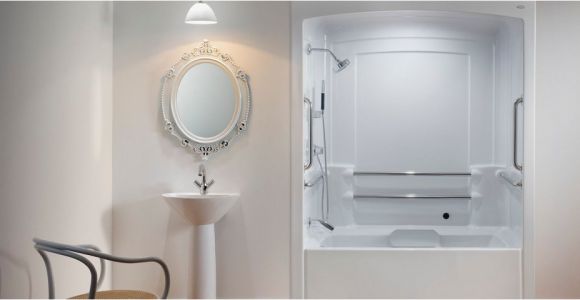 Bathtub Surround 1 Piece 2 Piece Bathtubshower Bo E Shower Units Home Depot
