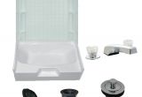 Bathtub Surround 54 Inch Mobile Home Garden Tub with 3 Piece Surround
