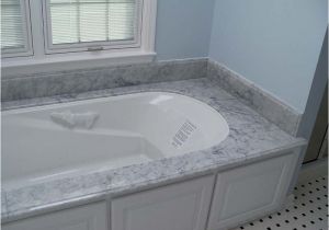 Bathtub Surround Grey Granite Marble Quartz In the Bathroom