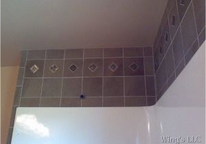 Bathtub Surround Insert Bathroom Tiling A Shower Wall Gray Design Tiling A Shower