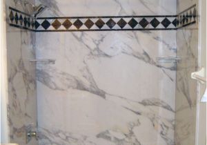 Bathtub Surround Material Options Decorative Stone Marble or Granite Pattern Tub & Shower
