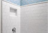 Bathtub Surround Mosaic Tile Blue Arabesque Tiles Transitional Bathroom Jwt