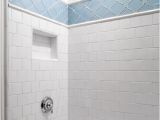 Bathtub Surround Mosaic Tile Blue Arabesque Tiles Transitional Bathroom Jwt