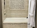 Bathtub Surround Mosaics Ceramic Wall Tile Mixed with A Stone and Glass Mixed