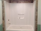 Bathtub Surround with Tile Above Bathtub Tile Like the Idea Tile Around and