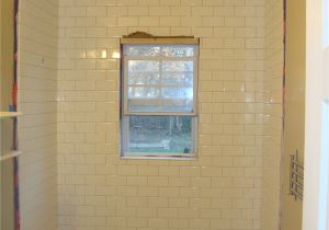 Bathtub Surround with Window Cut Out Bathroom Overhaul – Chapter 2 Tiling the Shower