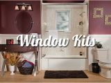 Bathtub Surround with Window Window Kits for Baths & Showers Liberty Home solutions Llc