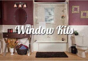 Bathtub Surround with Window Window Kits for Baths & Showers Liberty Home solutions Llc