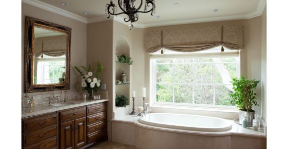 Bathtub Tile Ideas with Window Traditional Bathroom Decor Valance Ideas Roman Shade