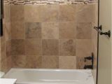 Bathtub Tile Surround Ideas Bathroom Good Looking Brown Tiled Bath Surround for Small