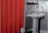 Bathtub Vinyl Liner solid Bright Red Bathroom Vinyl Plastic Shower Curtain