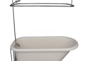 Bathtub with Back Center Drain Barclay 60 In White Acrylic Clawfoot Bathtub with Back