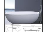 Bathtubs 1800 Oval Free Standing Matt Finish Bathtub