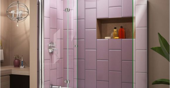 Bathtubs 30 X 58 Dreamline Aqua Fold 36" X 58" Folding Tub Door