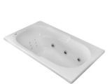Bathtubs 36 X 60 Carver Tubs Ar6036 36" X 60" Drop In Whirlpool Bathtub