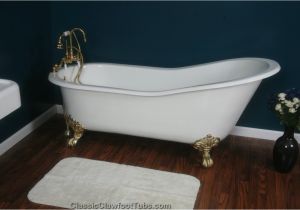 Bathtubs 4 Feet Long 67" Cast Iron Slipper Clawfoot Tub