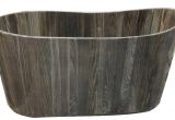 Bathtubs 58 Freestanding Wood Bathtub Aged Cypress 58" Length