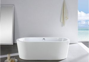Bathtubs 58 Shop Mandalay 58" X 29" White Oval soaking Bathtub Free