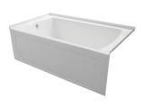 Bathtubs 66 X 30 Valley oro 66×30 Skirted Tub with Left Hand Drain