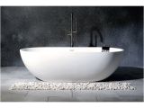 Bathtubs 70 Inches Shop Modern 70 Inch solid Surface White Stone Freestanding