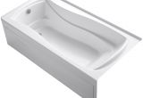 Bathtubs Alcove Kohler Kohler Mariposa Alcove Bubblemassage 72" X 36" soaking