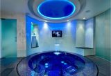 Bathtubs and Jacuzzi Blue Mosaic Tile Jacuzzi Tub with Tv Design with A