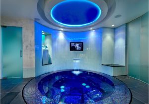 Bathtubs and Jacuzzi Blue Mosaic Tile Jacuzzi Tub with Tv Design with A