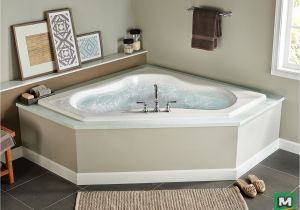 Bathtubs at Menards the Eljer Gemini Acrylic Whirlpool is Perfect for A Corner Bathroom
