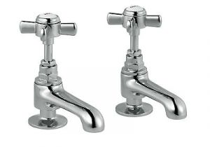 Bathtubs B&amp;q Cooke & Lewis Classic Hot & Cold Basin Pillar Tap Chrome