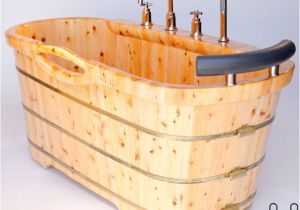 Bathtubs Brands Alfi Brand Ab1136 61 Inch Free Standing Cedar Wood Bath