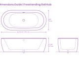 Bathtubs Dimension Freestanding Bathtubs Dimensions & Drawings