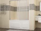 Bathtubs Doors 1 Sunny Shower 60" bypass Sliding Bathtub Glass Doors Framed