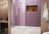 Bathtubs Doors 2 Dreamline Aqua Fold 36" X 58" Hinged Frameless Tub Door