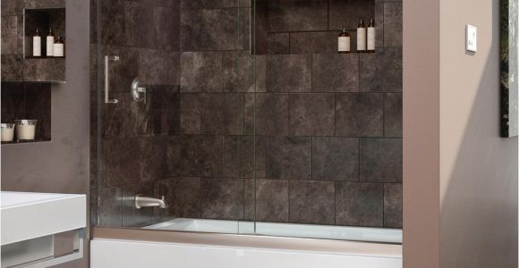 Bathtubs Doors 9 Dreamline Aqua Fold 36 In X 58 In Frameless Hinged Tub