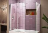 Bathtubs Doors 9 Dreamline Aqua Uno 34 In X 58 In Frameless Hinged Tub