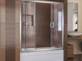 Bathtubs Doors E butterfly 57 1 2 59" W X 58" H Frameless Bi Fold Tub Door