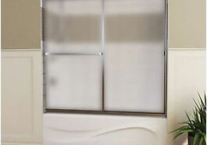 Bathtubs Doors L Maax 60" Mika 3 16" Two Panel Framed Glass Sliding Shower