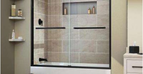 Bathtubs Doors N Black Shower Doors Showers the Home Depot