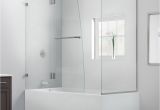 Bathtubs Doors X Dreamline 56" 60" X 58" X 30" Aqua Uno Tub Shield Return