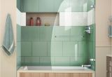 Bathtubs Doors X Dreamline Aqua Uno 34 In X 58 In Frameless Hinged Tub