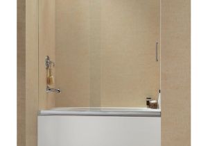 Bathtubs Doors Y Dreamline Mirage 56 to 60 Inch Frameless Sliding Tub Door