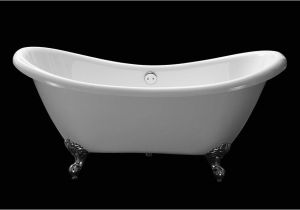 Bathtubs Ebay Clawfoot 69" Double Slipper Acrylic Bath Tub Bathtub