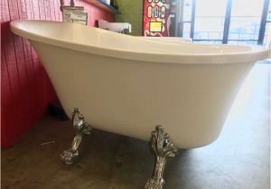 Bathtubs for Sale Near Me 2550 59" Slim Line Clawfoot soaker Freestanding Tub 5471