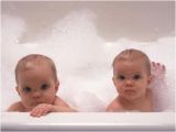 Bathtubs for Twin Babies Twin Babies Taking A Bath to Her Graphic Print by