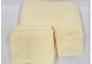 Bathtubs Gold Coast Textured Spa Bath towel Set Of 6 by Gold Coast Cream